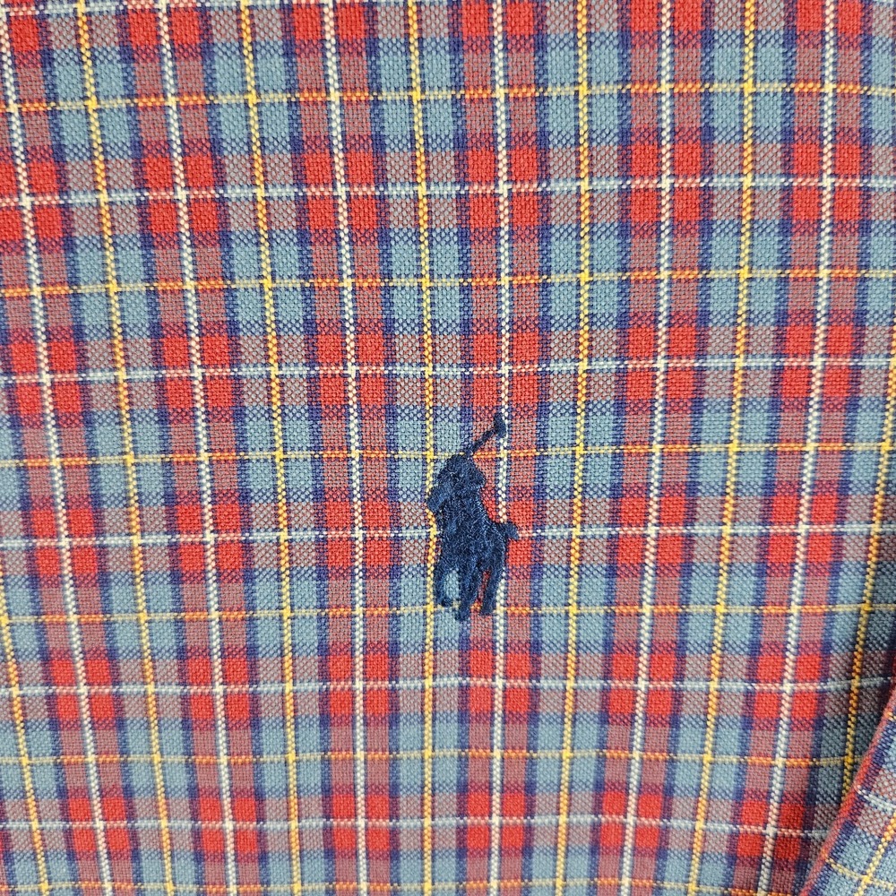 Ralph Lauren Long Sleeve Button Shirt Men's Size M 100% Cotton‎ Plaid - Picture 3 of 9